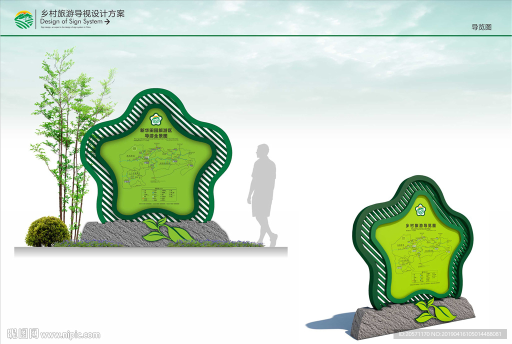 乡村旅游 导视系统 乡村导视图