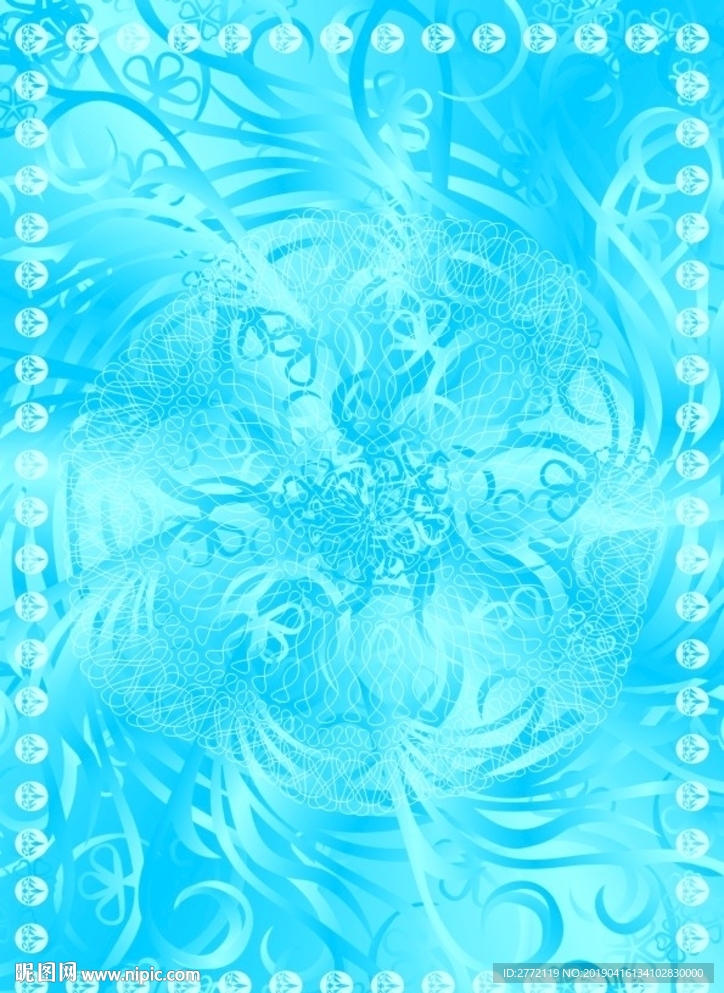 蓝宝石  防伪证书纹