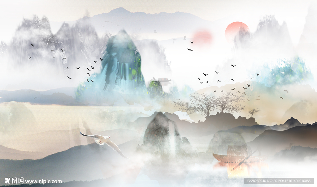 山水国画