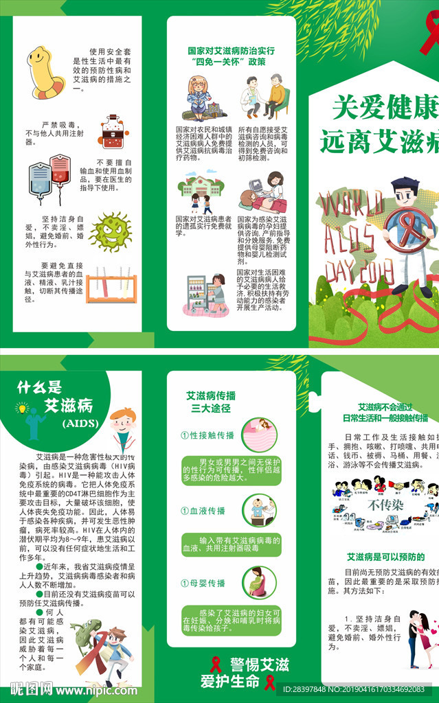 艾滋病折页
