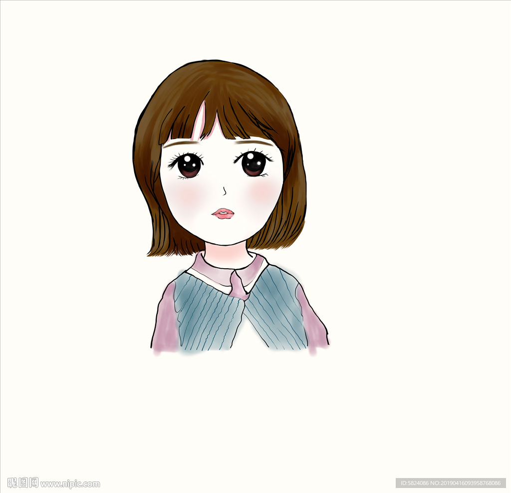 Q版卡通漫画人头像