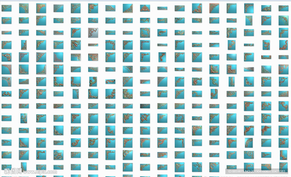 精雕图 角形洋花 欧式花 集合