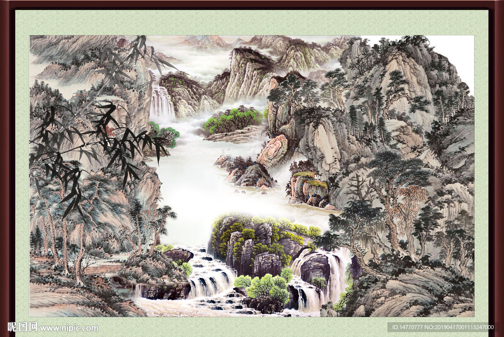 国画山水画
