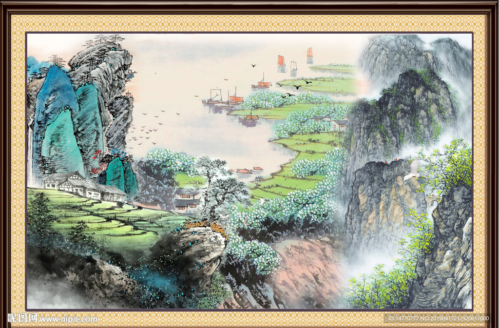 国画山水画