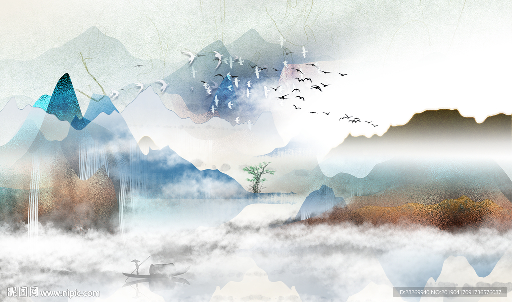新中式背景