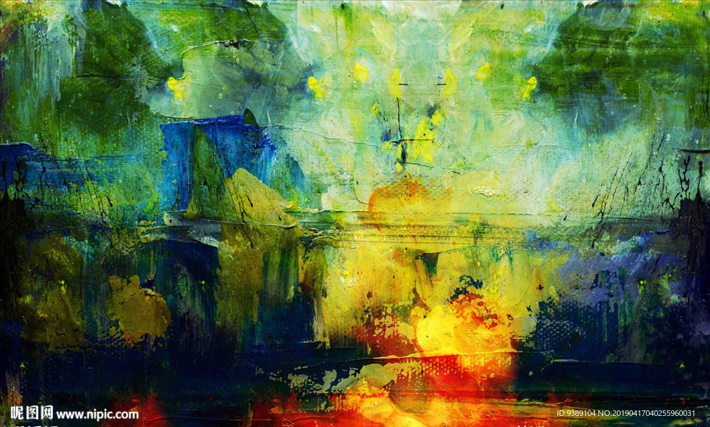 抽象油画