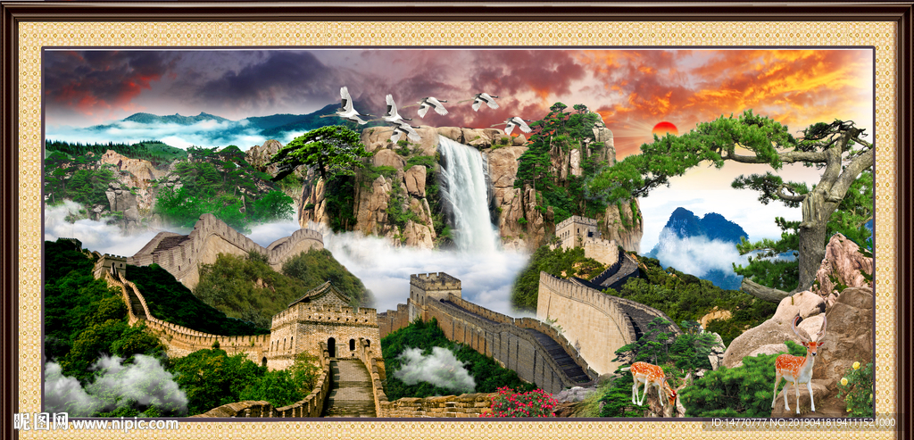 长城山水风景
