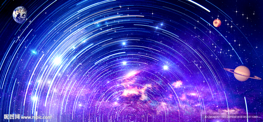 星空舞台背景图片