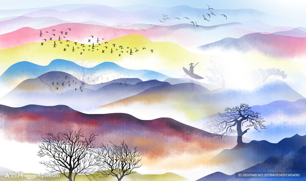 新中式山水画