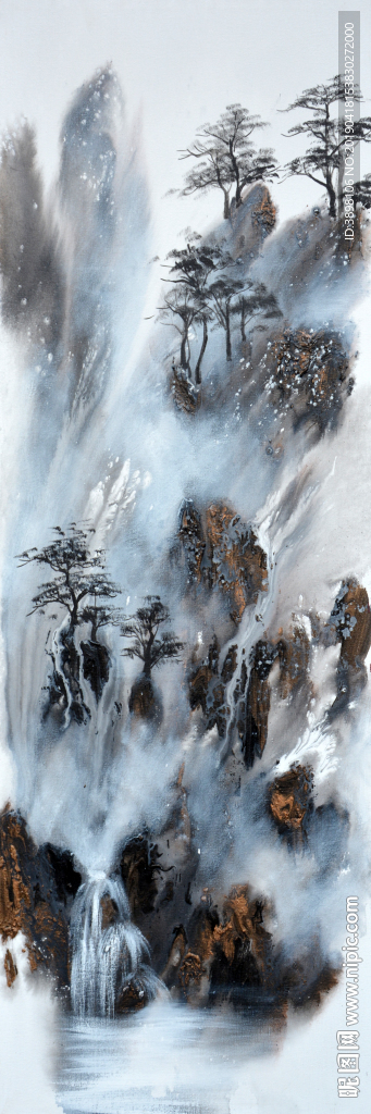 艺术山林玄关装饰画