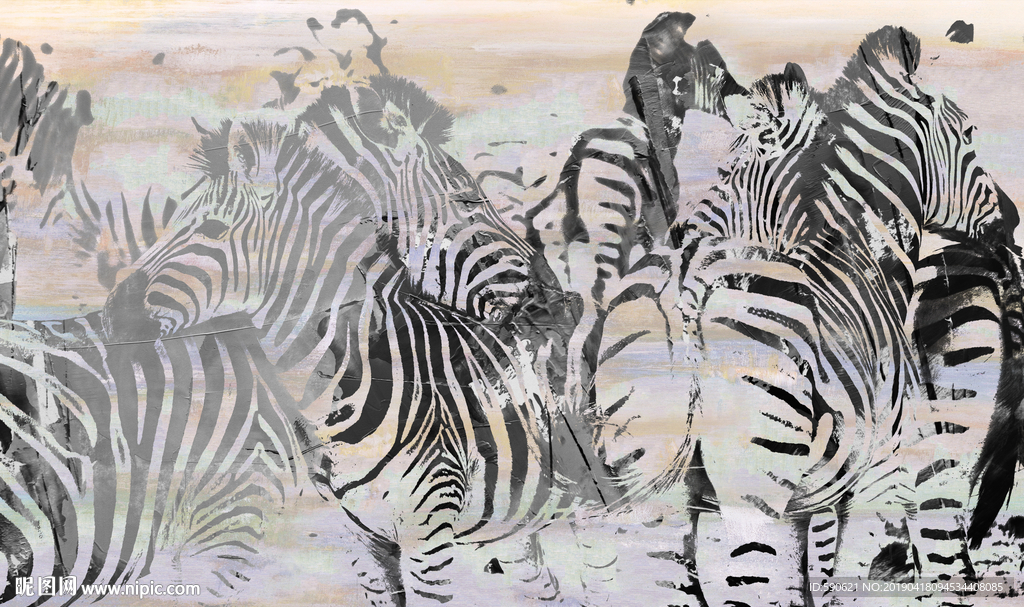 抽象油画