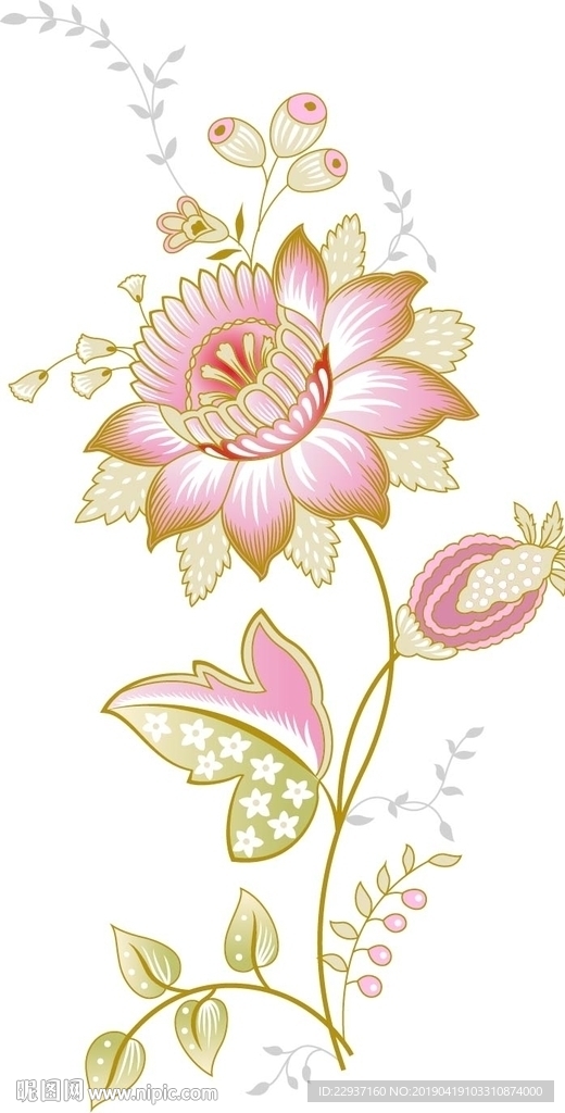 矢量花卉