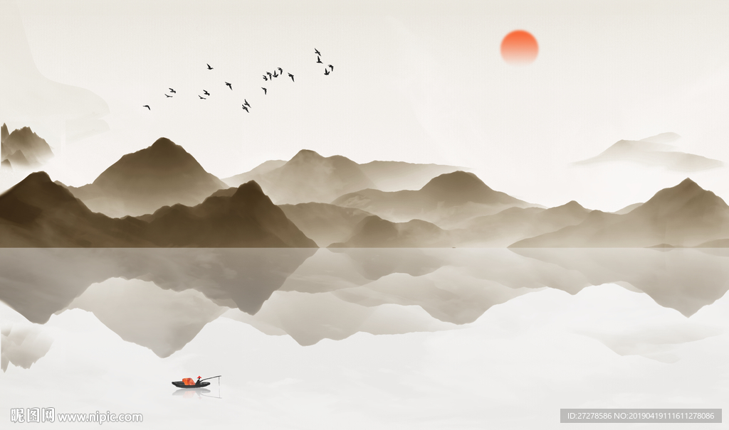 大型山水画 新中式山水画