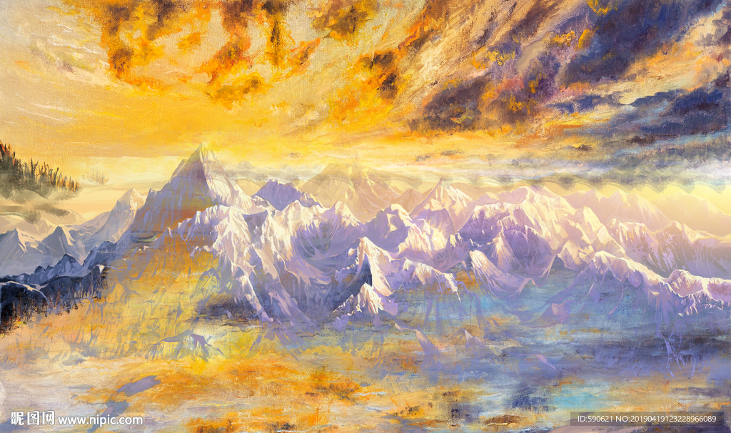 抽象油画