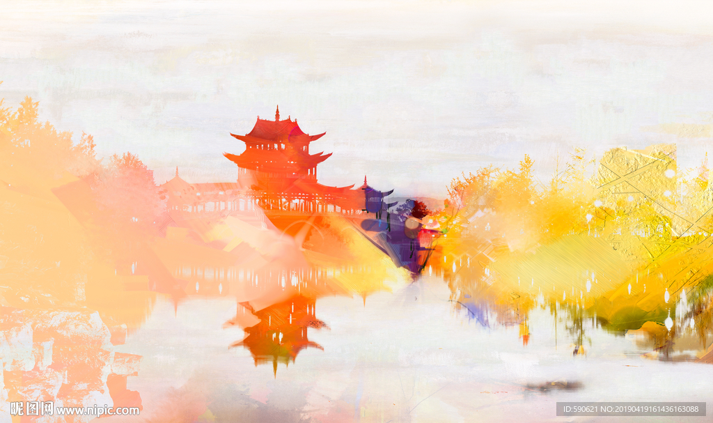 抽象油画