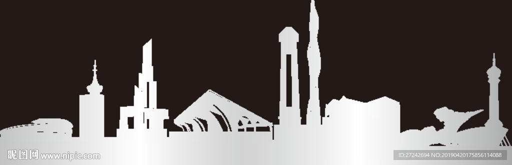 石家庄地标矢量图