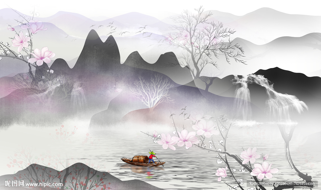 抽象山水