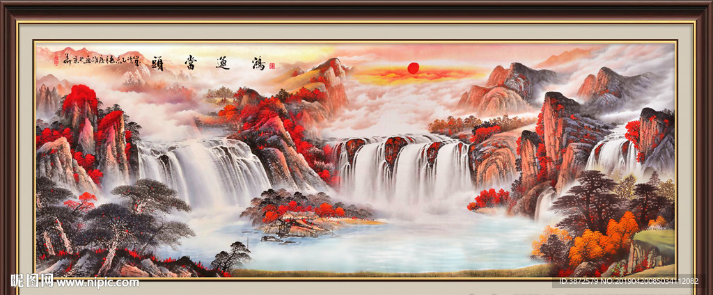 国画鸿运当头国画