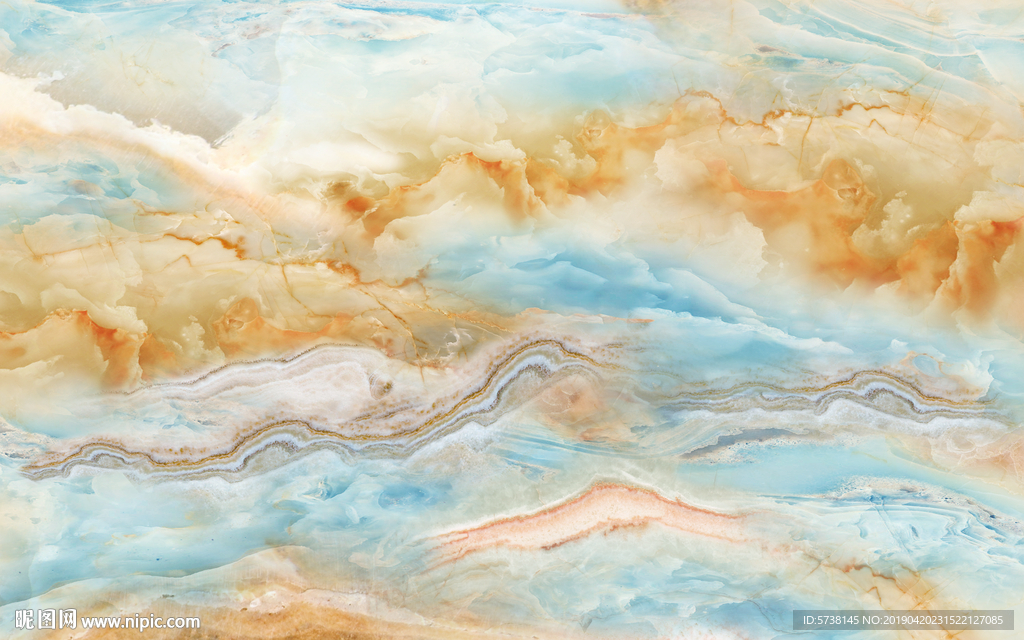 大理石创意抽象山水玄关屏风背景