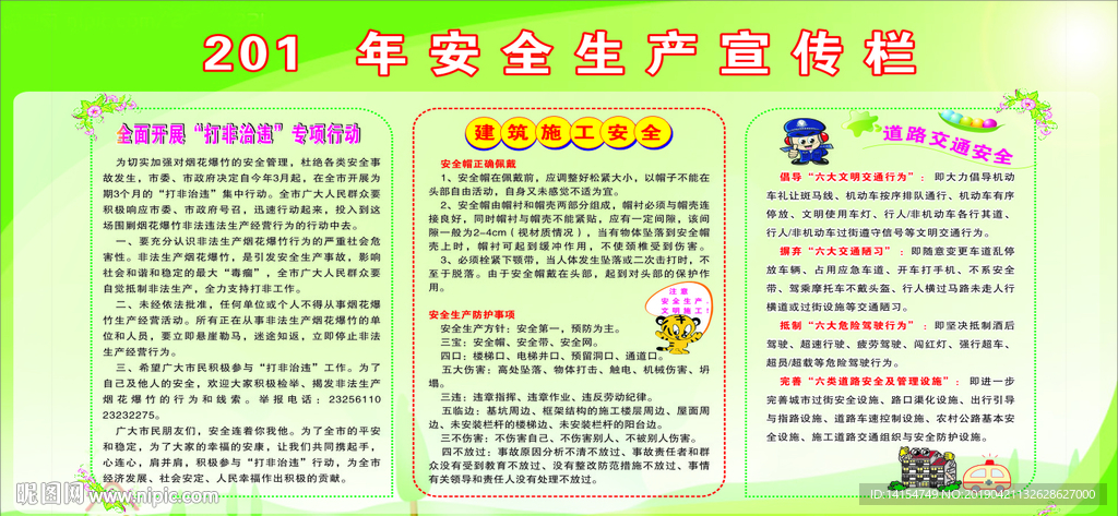 安全生产宣传栏