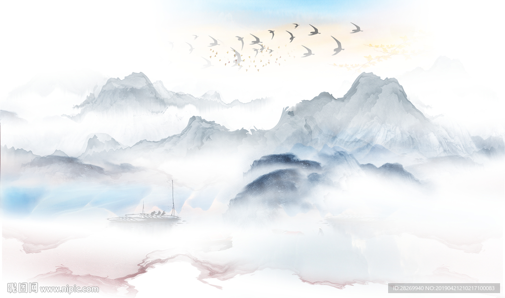 新中式背景墙