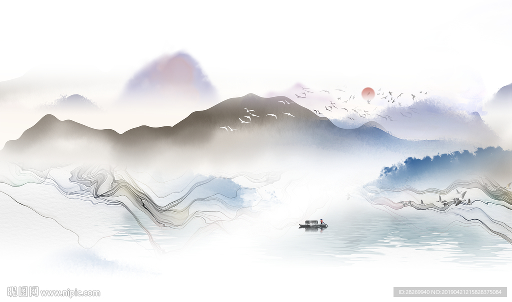 新中式背景墙