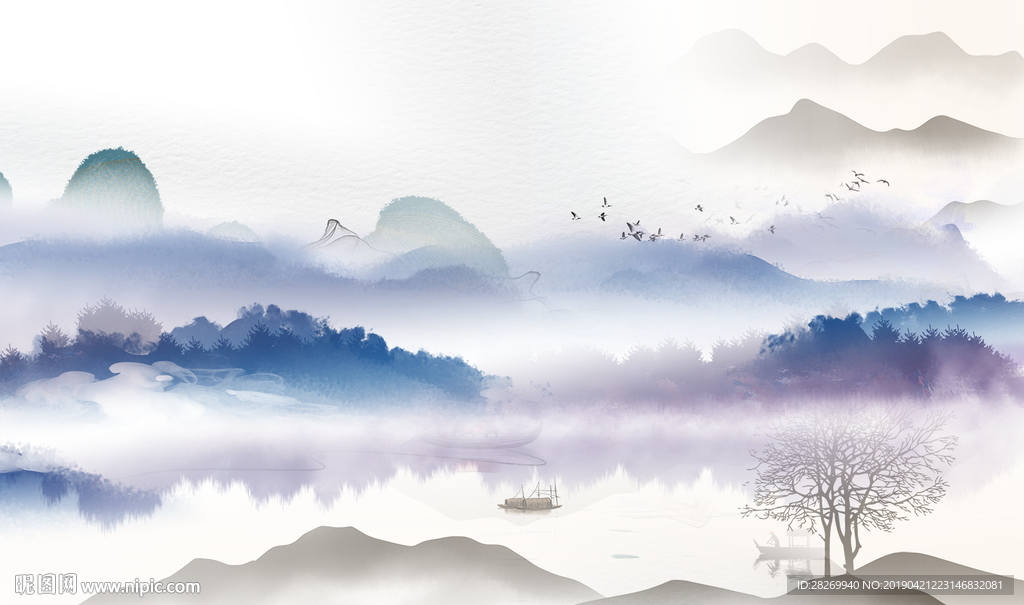 新中式背景墙