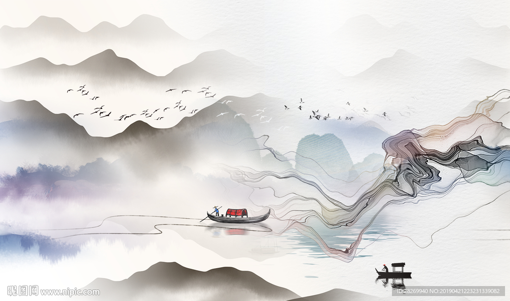 新中式山
