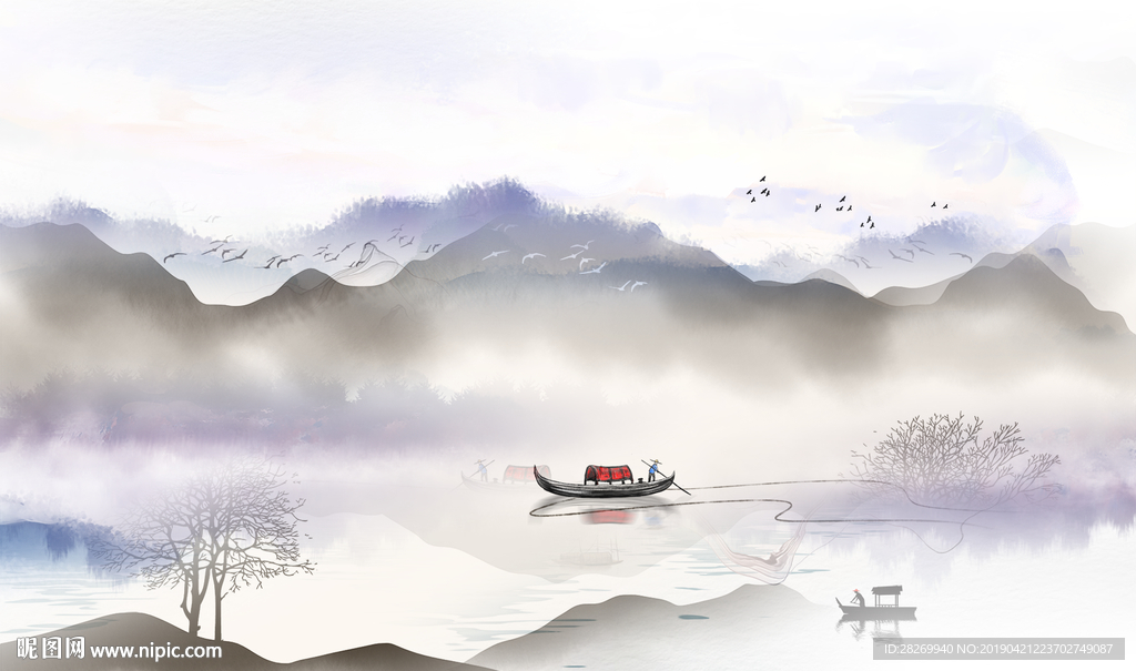 简约山水
