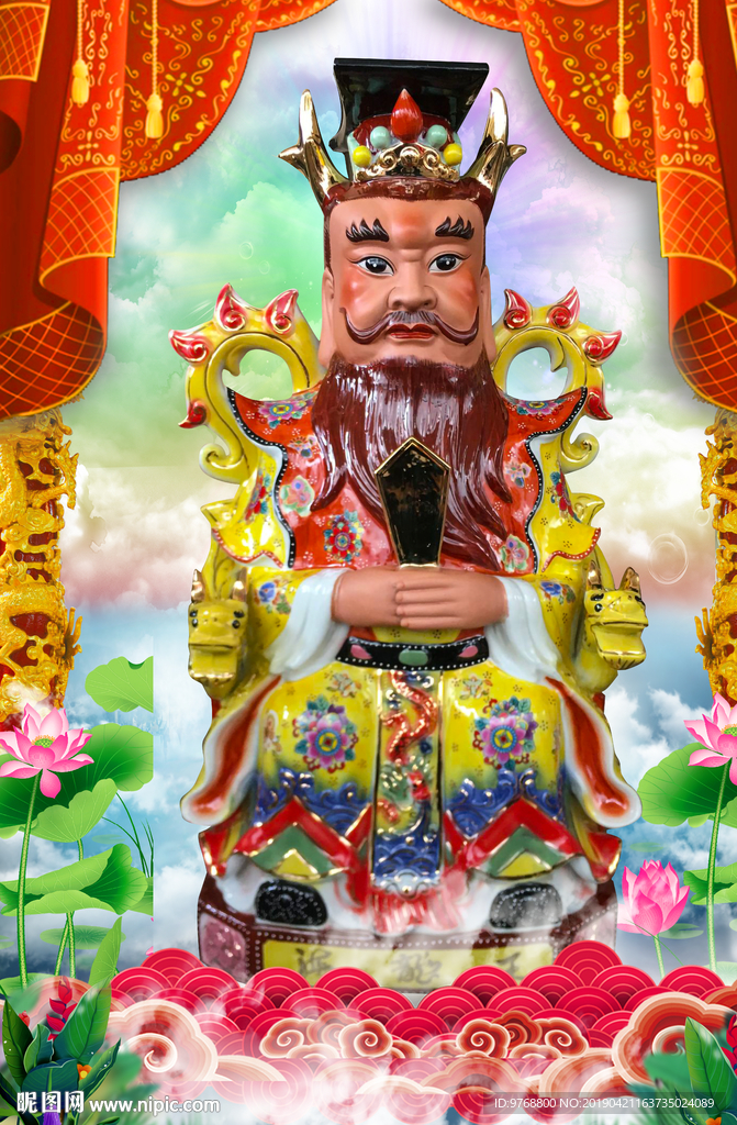 龙王 瓷塑 四海龙王 龙王瓷塑