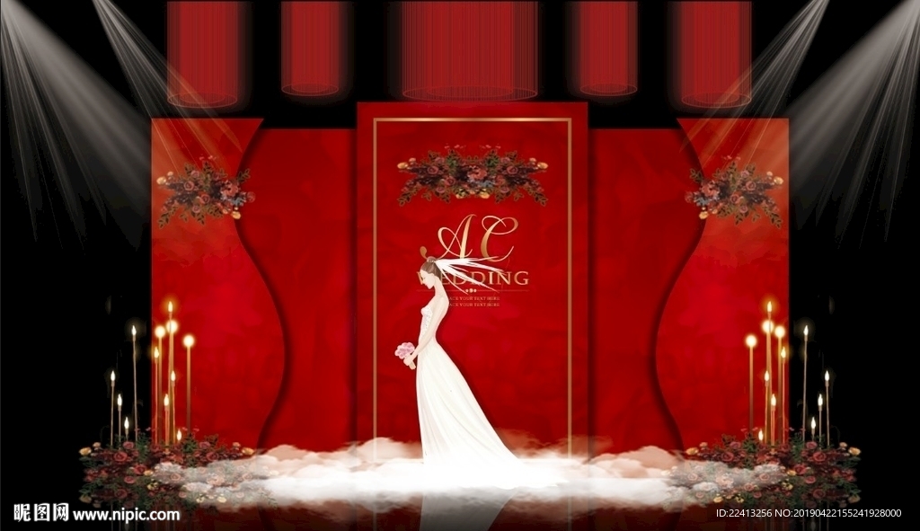 红色主题婚礼