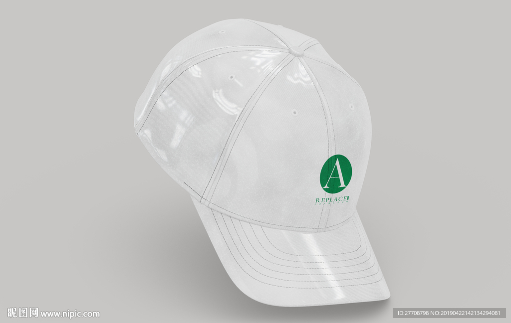 白色棒球帽样机图片