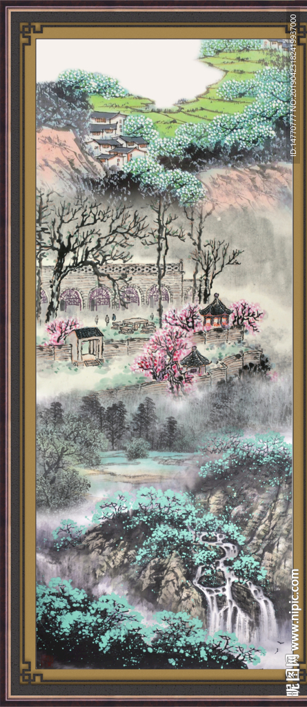 巨幅山水画