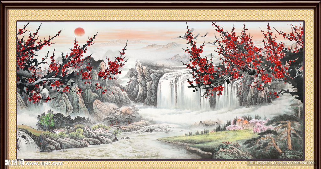 国画梅花