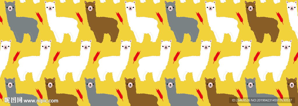 羊驼背景图