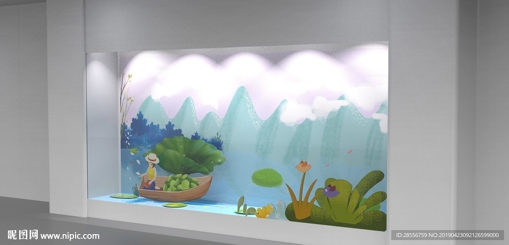 橱窗展示平面图-夏