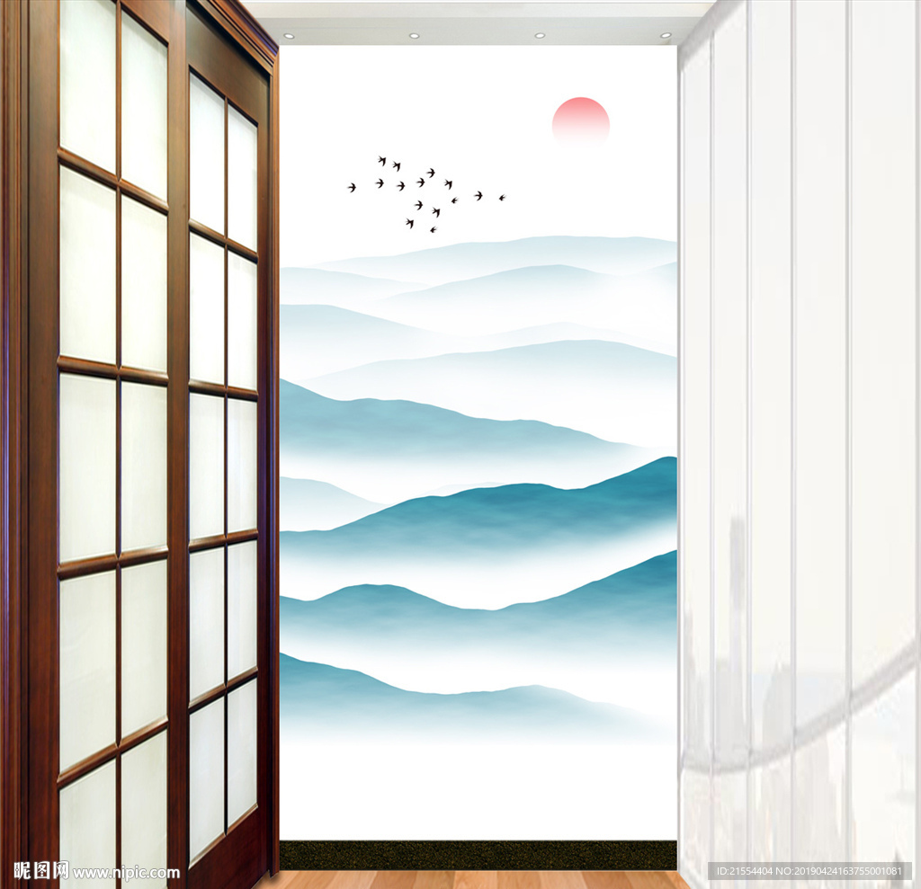 玄关山水画