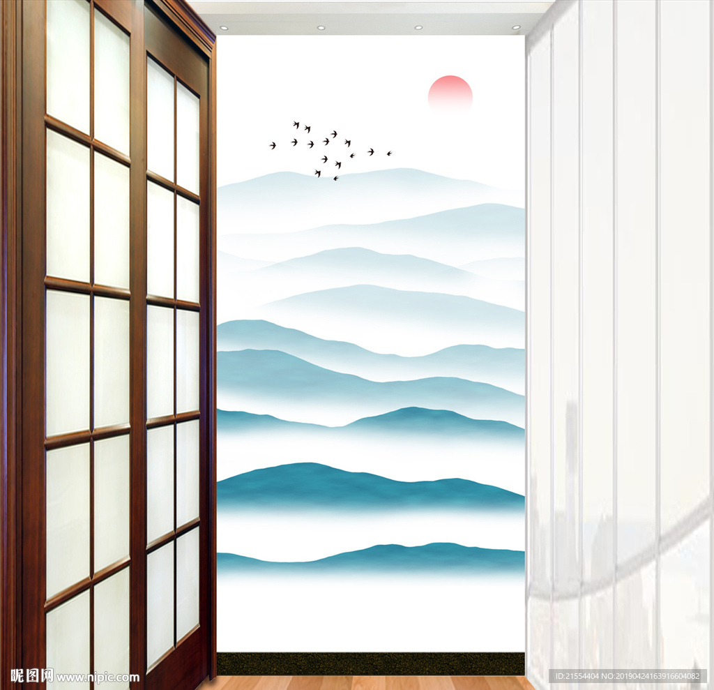 玄关山水画