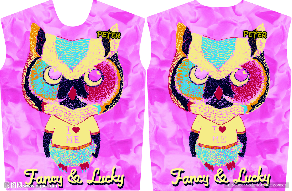 背景卡通猫头鹰