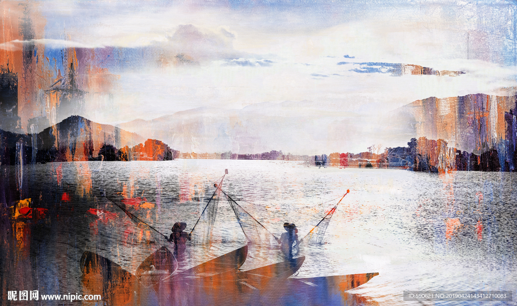 抽象油画