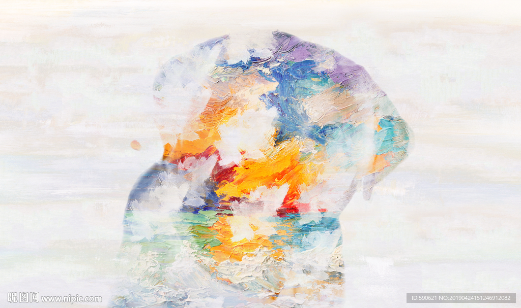 抽象油画