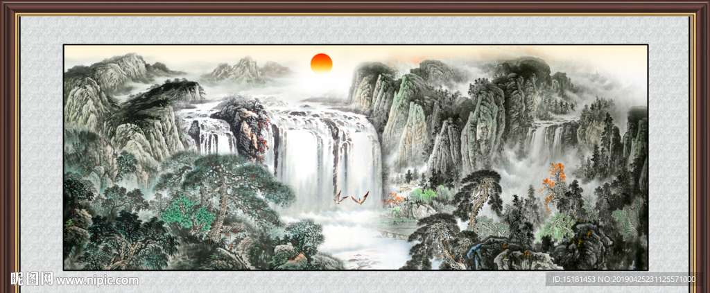 巨幅山水画