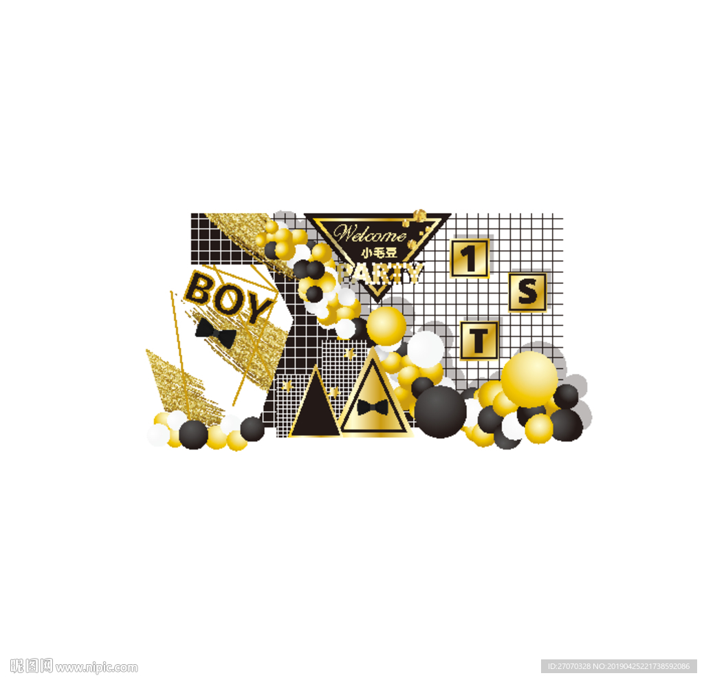 黑金主题背景素材