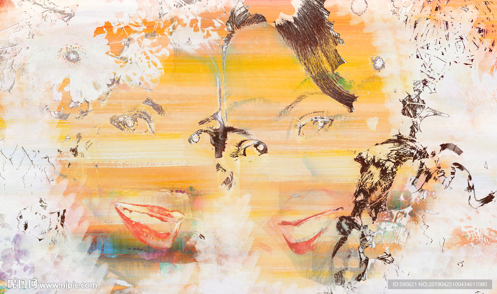 抽象油画