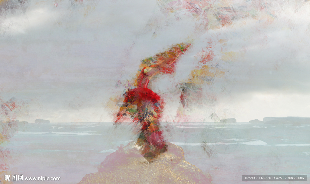 抽象油画