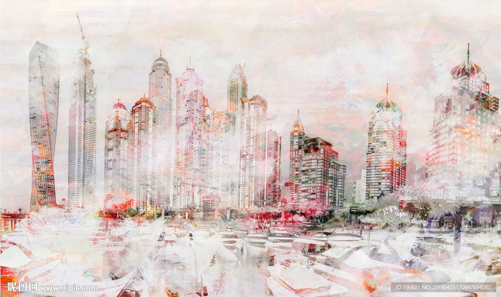 抽象油画