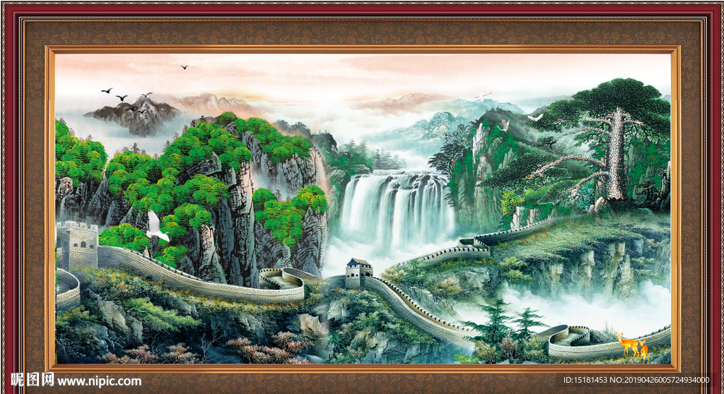 巨幅山水画