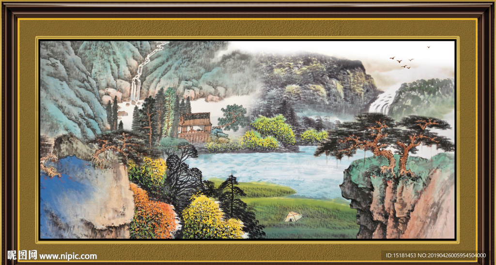 巨幅山水画