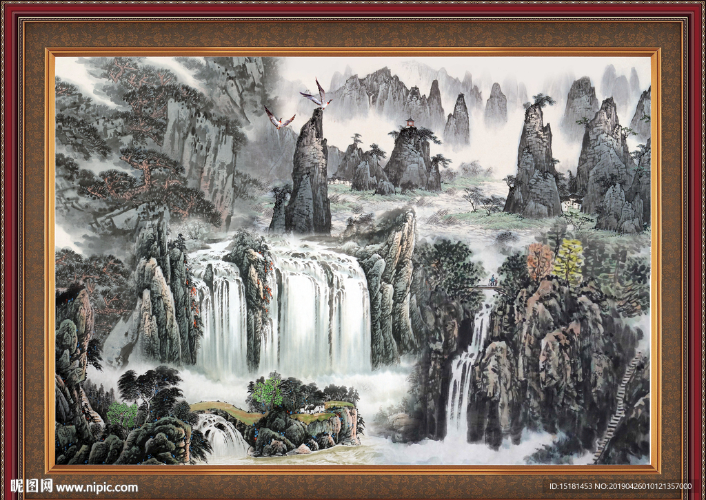 巨幅山水画