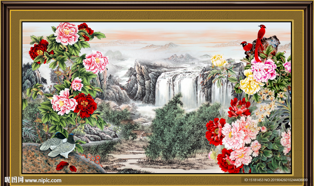 巨幅山水画